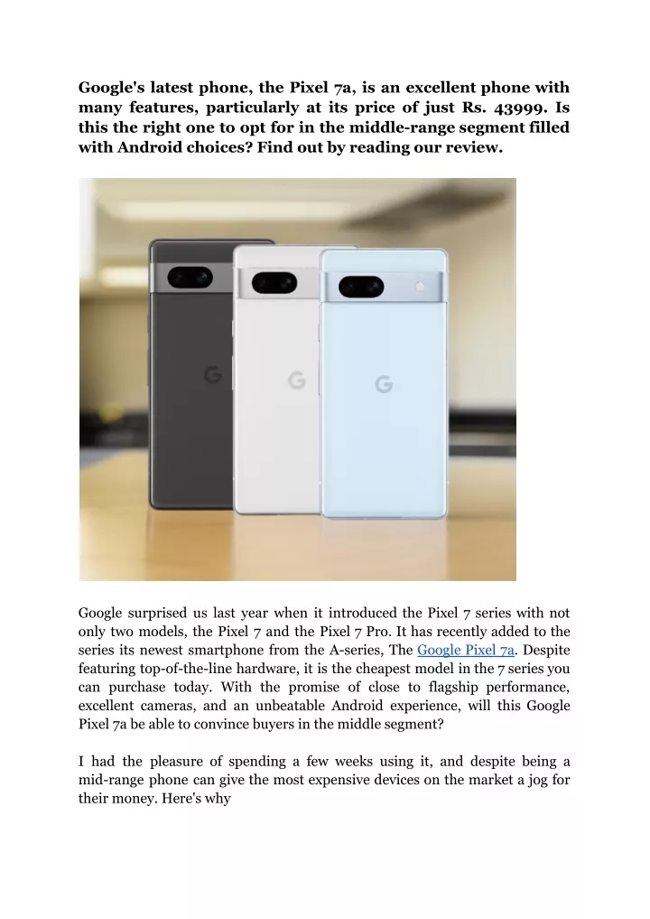 google s latest phone the pixel