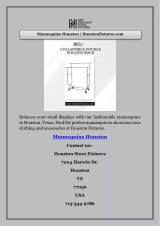 Mannequins Houston | Houstonfixtures.com