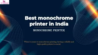 Best monochrome printer in India