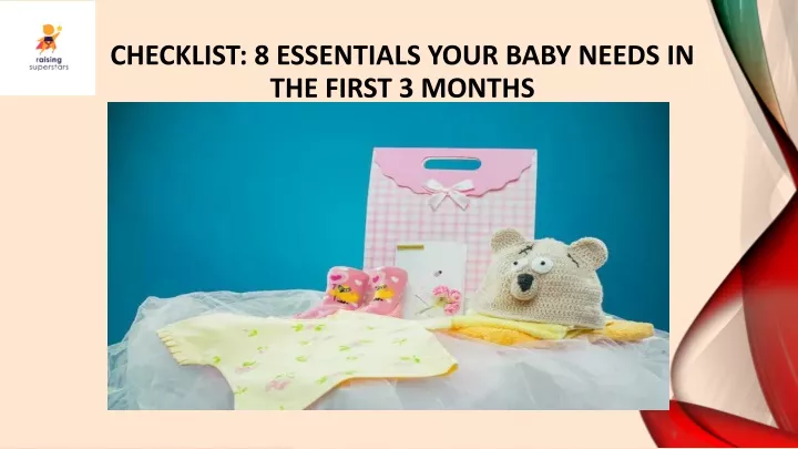 checklist 8 essentials your baby needs in the first 3 months
