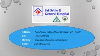 Best Cardiothoracic and Vascular Surgery Hospital in Sarangpur M.P