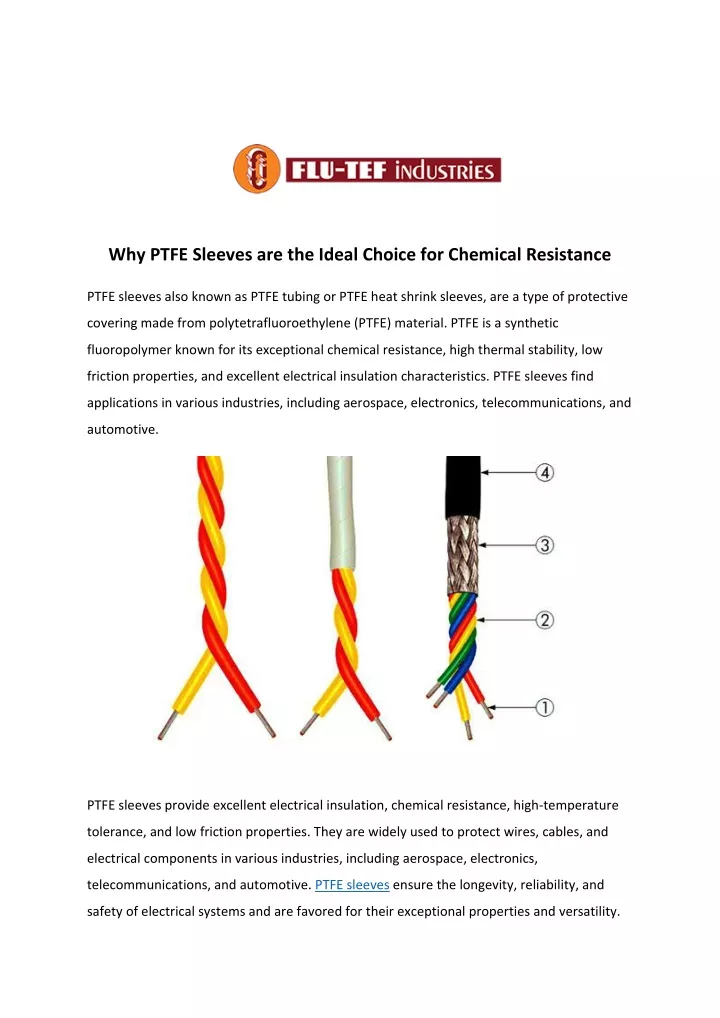 why ptfe sleeves are the ideal choice