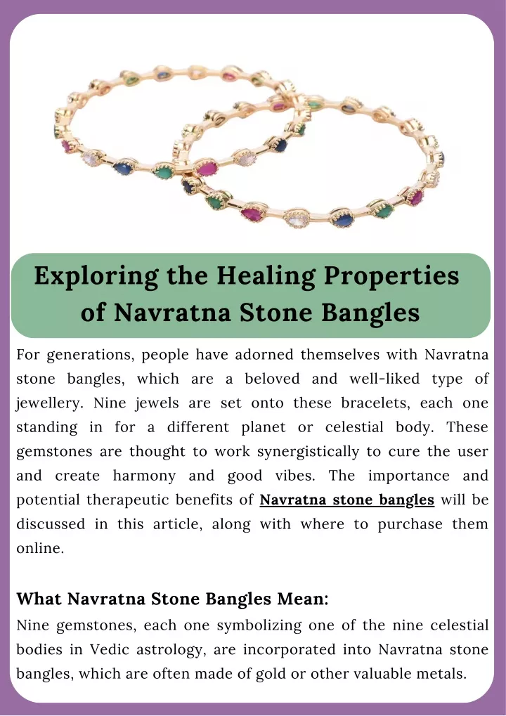 exploring the healing properties of navratna