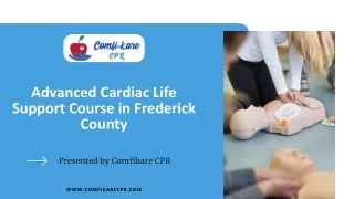 advanced cardiac life support course in frederick