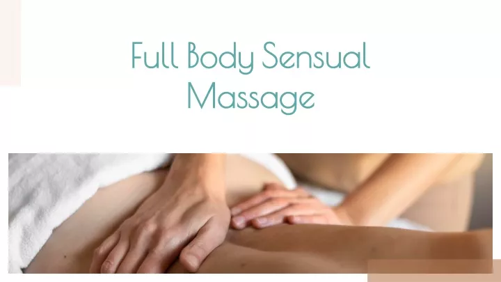 full body sensual massage
