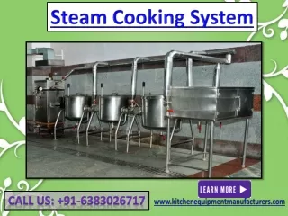 Steam Cooking System Chennai, Nellore, Trichy, Pondicherry, Madurai