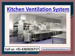 Commercial Kitchen Ventilation System Chennai, Nellore, Trichy, Pondicherry,