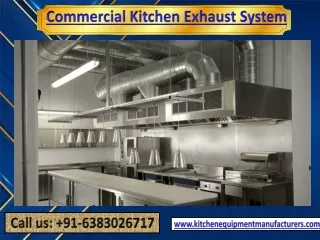 Commercial Kitchen Exhaust System Chennai, Nellore, Trichy, Pondicherry, Madurai