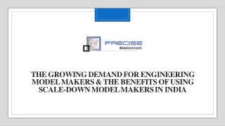 the growing demand for engineering model makers