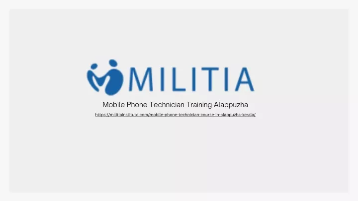 mobile phone technician training alappuzha