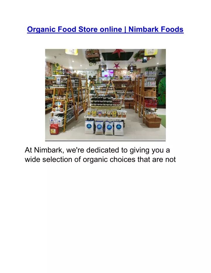 organic food store online nimbark foods