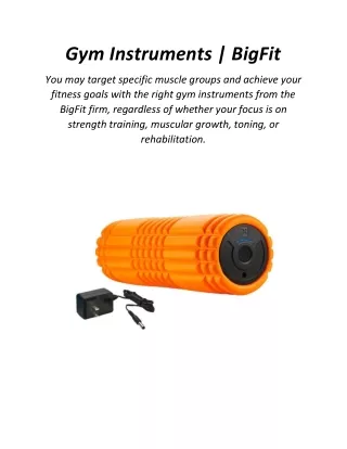 Gym Instruments | BigFit