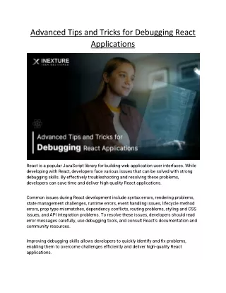 advanced tips and tricks for debugging react