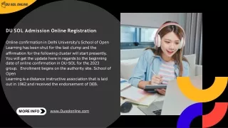 "DU SOL Online: Your Pathway to Distance Education: Simplify Your Admission