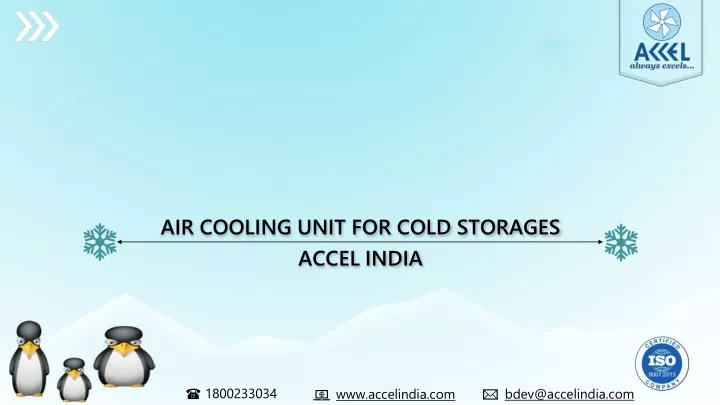 air cooling unit for cold storages accel india