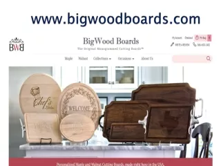 Monogrammed Cutting Boards | Walnut Cutting Board | Bigwoodboards