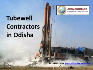 Tubewell Contractors in Odisha