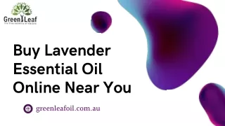 Buy Lavender Essential Oil Online Near You