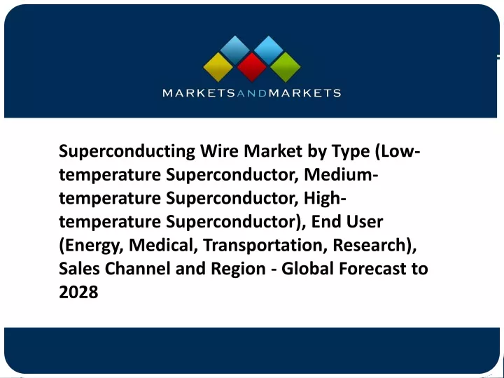 superconducting wire market by type