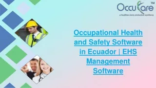occupational health and safety software