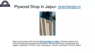 Plywood Shop In Jaipur- premierply