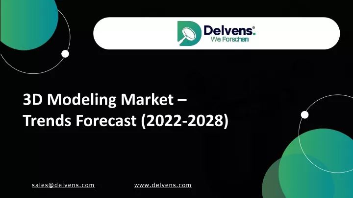 3d modeling market trends forecast 2022 2028