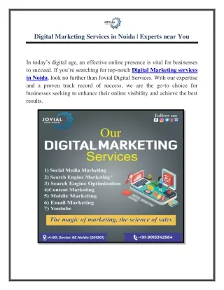 Digital Marketing Services in Noida | Experts near You