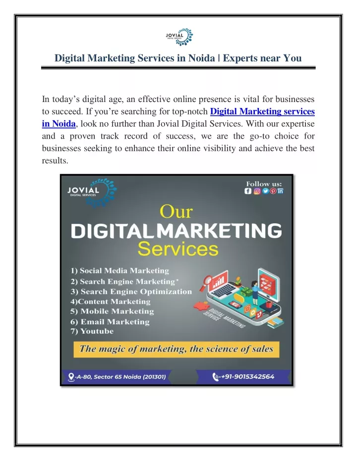 digital marketing services in noida experts near