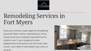 Remodeling Services in Fort Myers