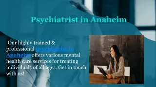 Psychiatrist in Anaheim