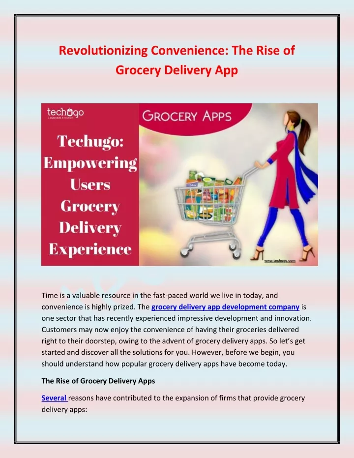 revolutionizing convenience the rise of grocery