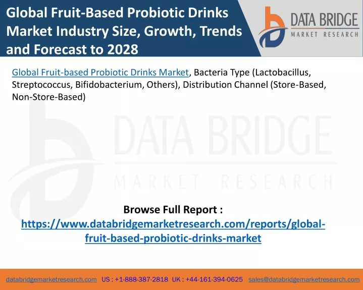 global fruit based probiotic drinks market