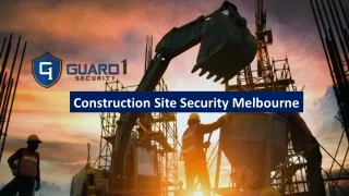 Security Guards for Construction & Building Sites | Guard1 Security