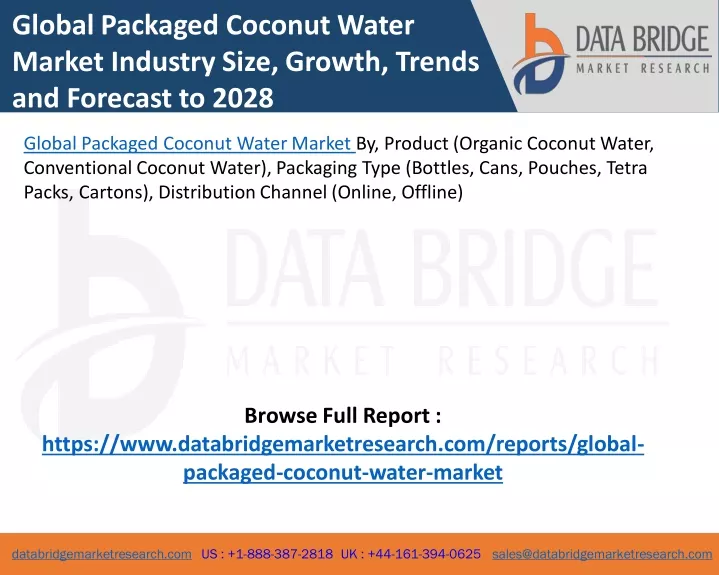global packaged coconut water market industry