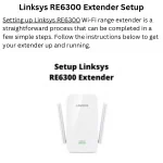 Linksys RE6300 Extender Setup - slide 1
