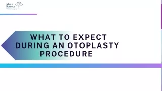 What to Expect During an Otoplasty Procedure