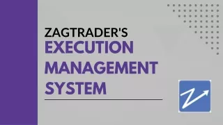Key features of ZagTrader's Execution Management System may Include
