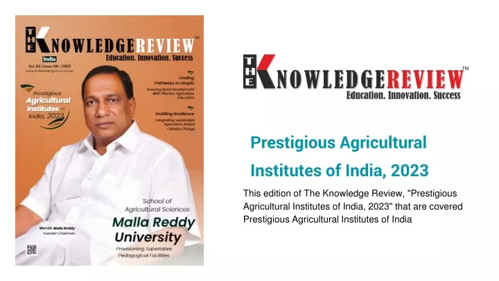 prestigious agricultural institutes of india 2023