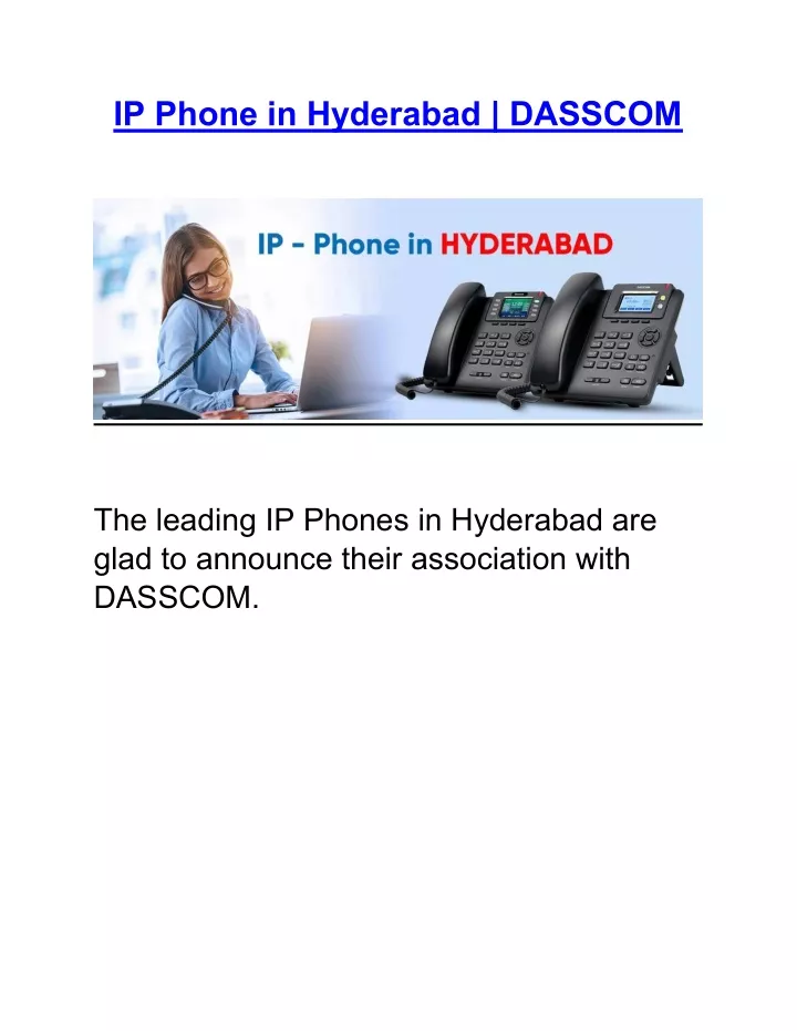 ip phone in hyderabad dasscom