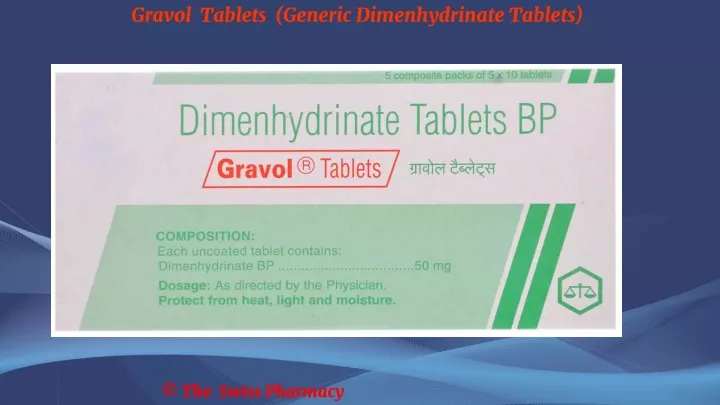 gravol tablets generic dimenhydrinate tablets