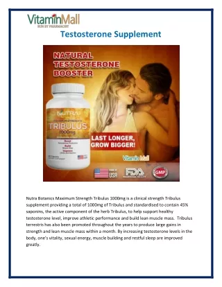 testosterone supplement