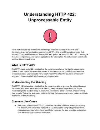 Understanding HTTP 422_ Unprocessable Entity