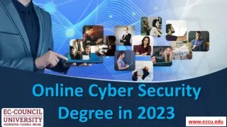 Online Cyber Security Degree in 2023  ECCU.EDU