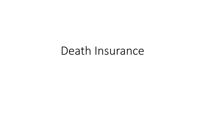 death insurance
