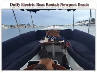 Duffy Electric Boat Rentals Newport Beach