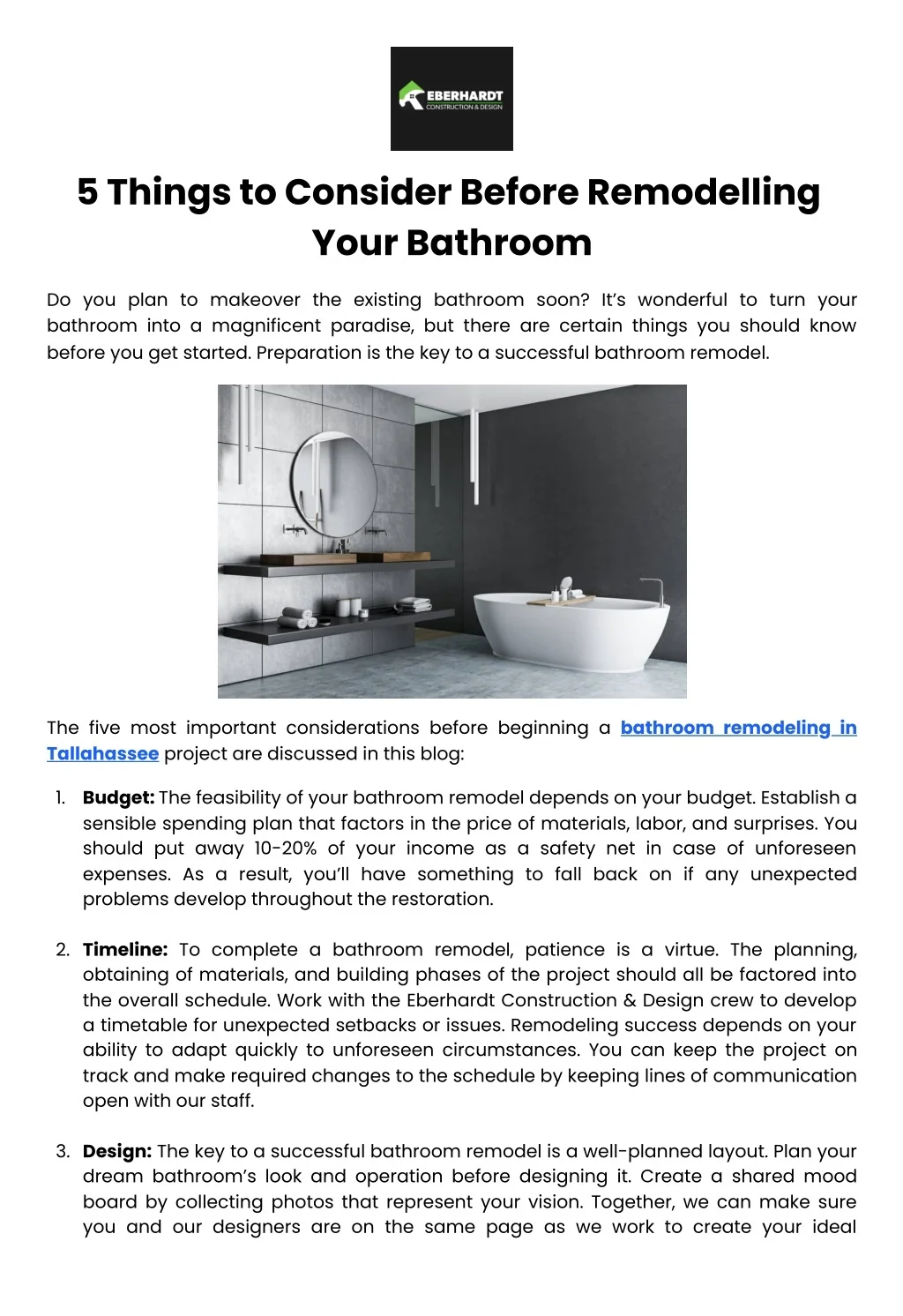 PPT - 5 Things to Consider Before Remodelling Your Bathroom PowerPoint ...