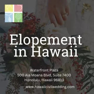 Elopement in Hawaii