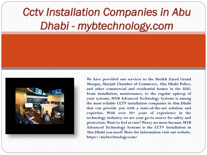 cctv installation companies in abu dhabi mybtechnology com