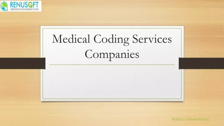 medical coding services companies