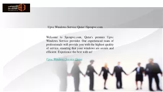 Upvc Windows Service Qatar  Spcupvc.com